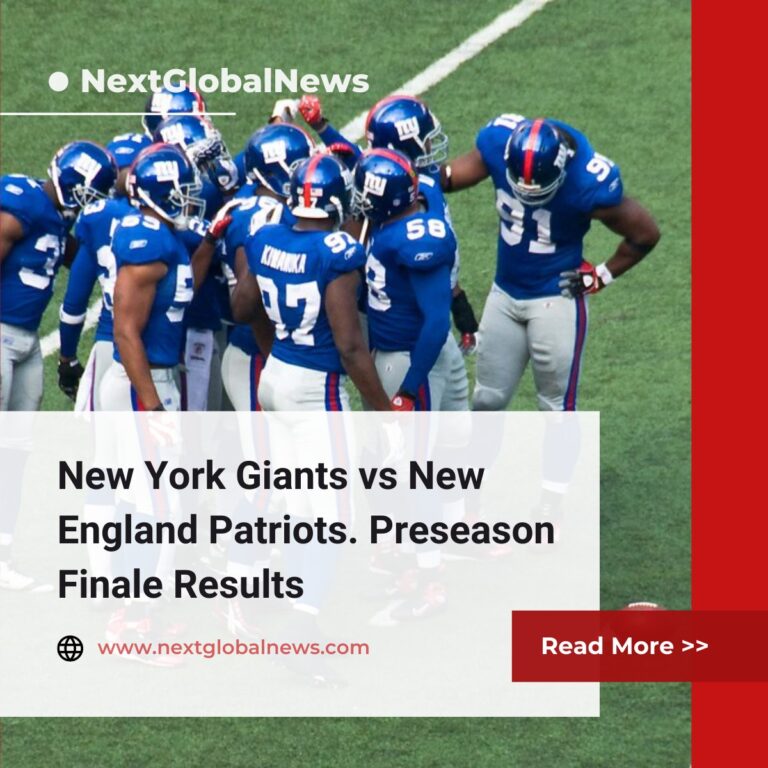 New York Giants vs New England Patriots. Preseason Finale Results