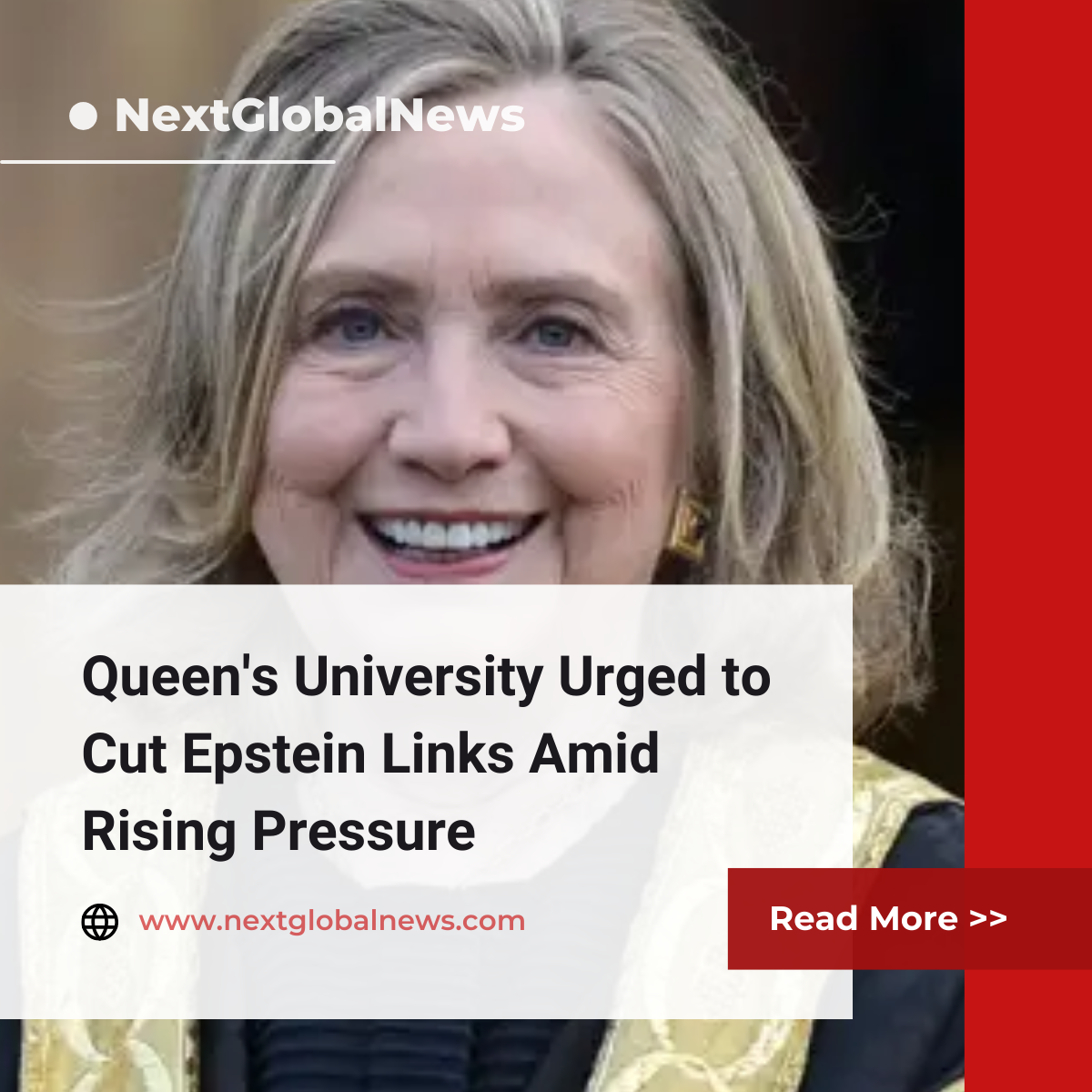 Queen's University Urged to Cut Epstein Links