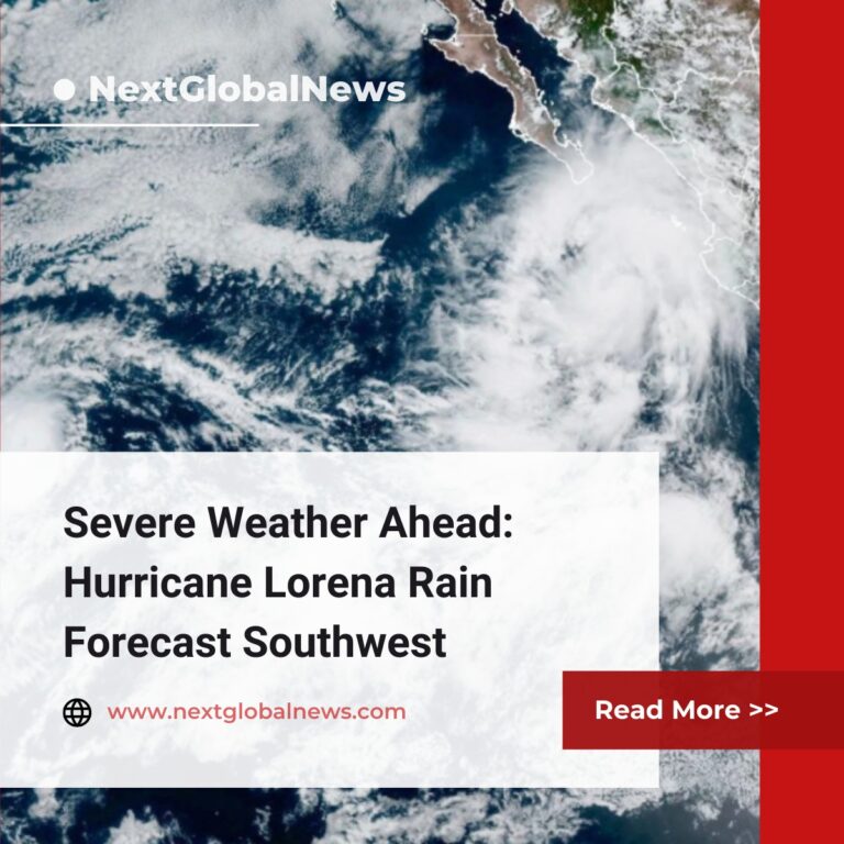 Hurricane Lorena rain forecast Southwest
