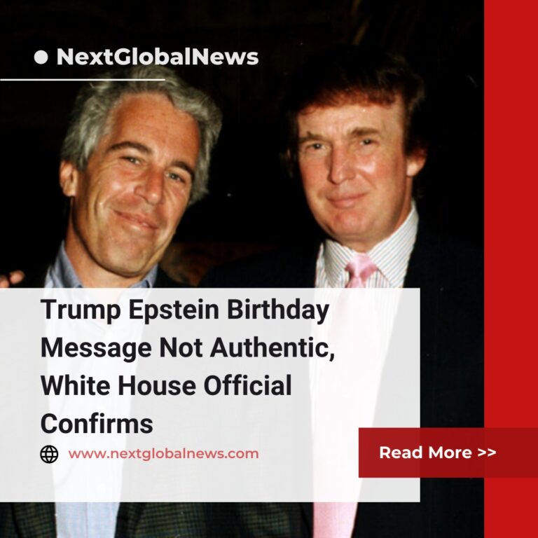 TrumpEpsteinBirthdayMessageNotAuthenticWhiteHouseOfficialConfirm